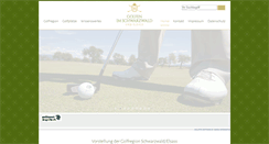Desktop Screenshot of golfen-im-schwarzwald.de